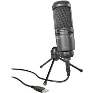Студийный микрофон Audio-Technica AT2020USB+ черный
