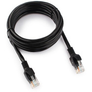 Патч-корд UTP Cablexpert PP12-2M/BK кат.5e 2м Литой Многожильный Черный