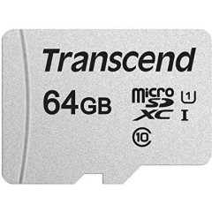 Карта памяти MicroSD 64GB Class 10 U1 Transcend TS64GUSD300S