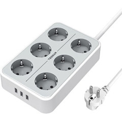 Сетевой фильтр Tessan TS-303 серый