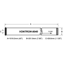 Мембрана обратного осмоса Vontron ULP22-8040