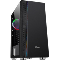 Корпус Wintek Dream K209 TG, ATX/<wbr>Micro ATX, USB 1*3.0/<wbr>2*2.0, 0,55 mm, 1*12cm SR Fan