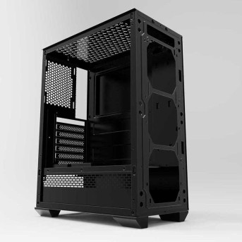 Корпус Wintek Space JX188-5 TG, ITX/<wbr>ATX, USB 1*3.0/<wbr>2*2.0, HD-Audio+Mic, 0,5mm, 1*ARGB fan+controller - Metoo (4)