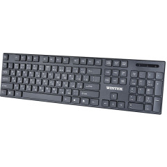 Клавиатура беспроводная Wintek WS-KB-8203, рус/<wbr>англ/<wbr>каз, чёрная