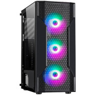 Корпус Wintek Rider F509 TG, ATX/Micro ATX, USB 1*3.0/2*2.0, HD-Audio+Mic, 0,55mm, 3*120mm ARGB Fans