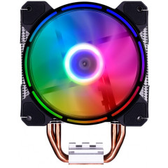 Вентилятор для процессора Wintek V120 II, 1800rpm, 31dB, 4 pipe, 12 LED autoRGB, TDP 120W, 3+4 pin