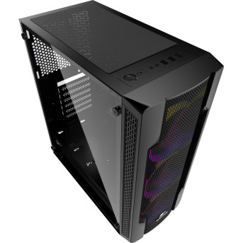 Корпус Wintek Star JX188-2 TG, ITX/<wbr>ATX, USB 1*3.0/<wbr>2*2.0, HD-Audio+Mic, 0,5mm, 3*ARGB fan +controller - Metoo (6)