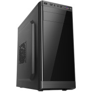 Корпус NOMAD Swan V2, mITX, mATX, ATX, USB3.0x2, 3,5"x2 2,5"x3, Черный, БП 400W