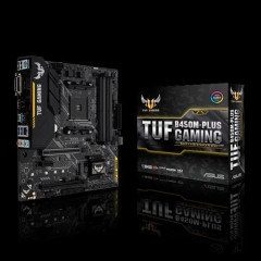 Материнская плата ASUS TUF GAMING B550-PLUS AMD B550 AM4 4xDDR4 6xSATA3 RAID DP HDMI ATX