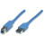 Кабель Manhattan USB 3.0, A(M)/<wbr>B(M), 3 м, синий 322454 - Metoo (1)