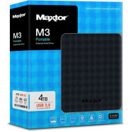 Внешний жесткий диск HDD 4Tb Seagate Maxtor M3 Portable (STSHX-M401TCBM)