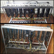 Прочее Ферма 9x1070 под ключ (Каркас, компоненты, БП)